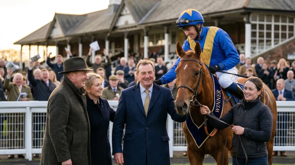 Kevin Ryan five-time Ayr Gold Cup winner trainer